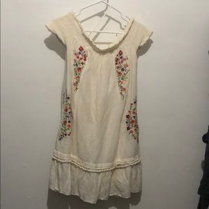 Anthropology Off the Shoulder Dress